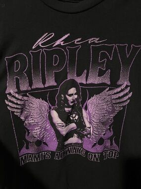 Hot Topic Black Tee with Purple Graphic - Ripley Angel Design